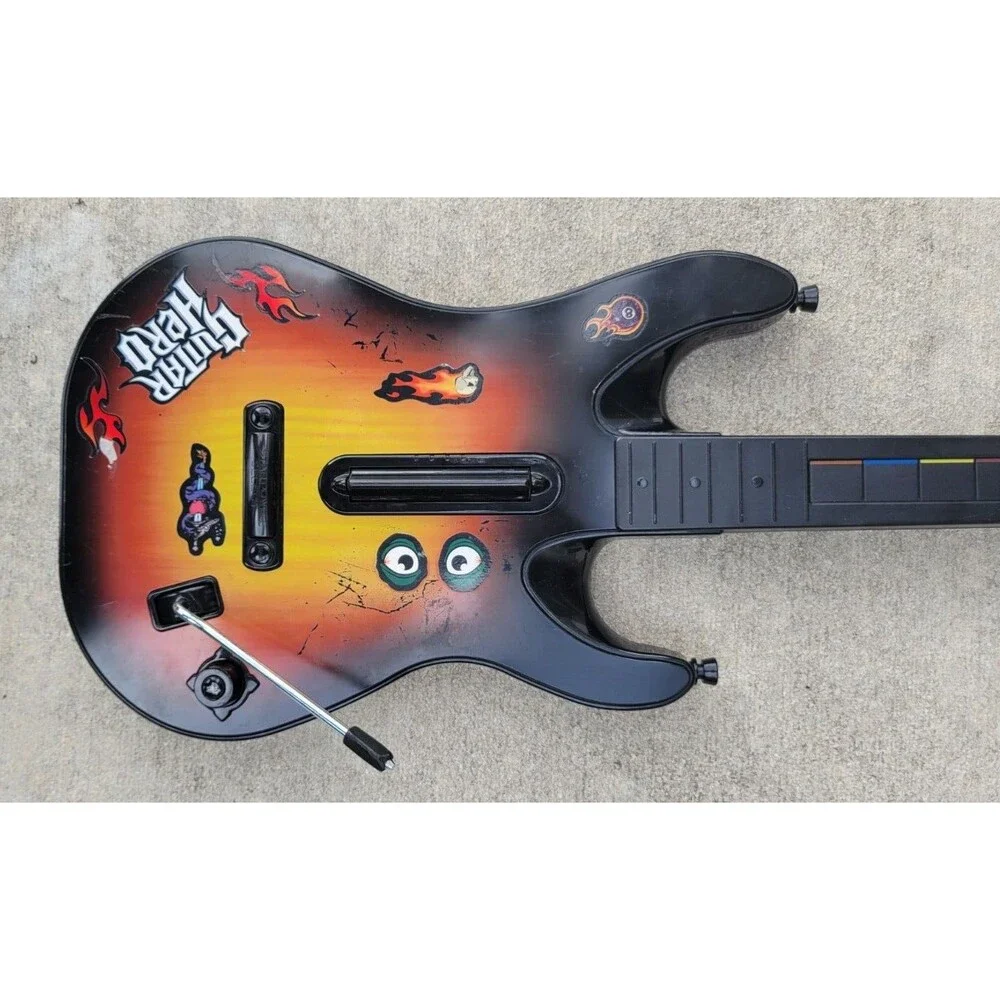 PS3 Guitar Hero Red Octane Wireless Sunburst Guitar (95451.805)- NO DONGLE/STRAP